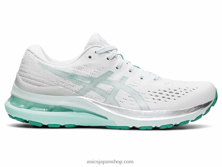ゲルカヤノ 28 L20V3538Asics ホワイト/オアシスグリーン