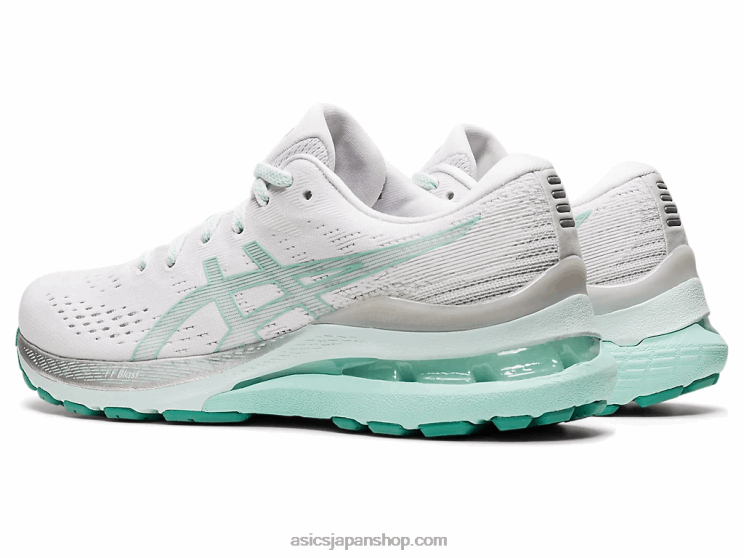 ゲルカヤノ 28 L20V3538Asics ホワイト/オアシスグリーン