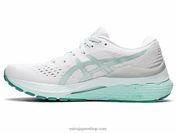 ゲルカヤノ 28 L20V3538Asics ホワイト/オアシスグリーン