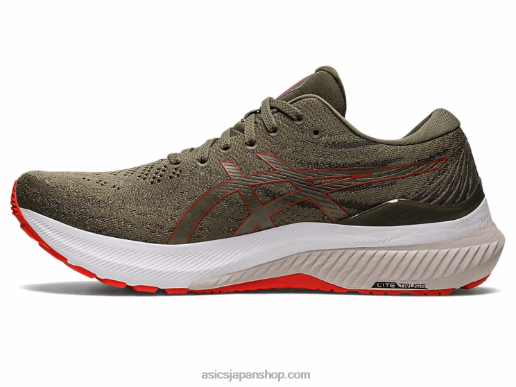 ゲルカヤノ 29 L20V945Asics マントルグリーン/チェリートマト