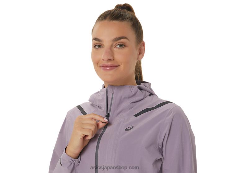 レディース アクセラレーター ウォータープルーフ 2.0 ジャケット L20V2543Asics バイオレットクォーツ