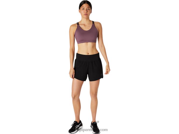 女性用クロスバックブラ 2.0 L20V2747Asics グレープ/パフォーマンスブラック