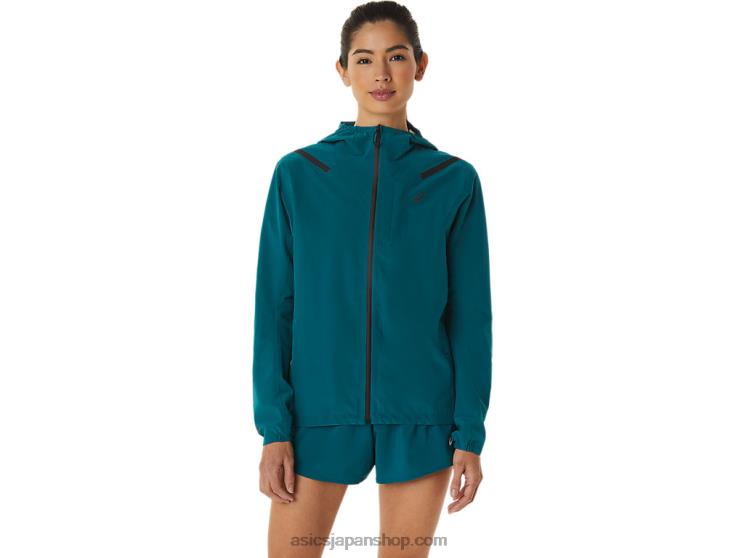 レディース アクセラレーター ウォータープルーフ 2.0 ジャケット L20V3076Asics ベルベットパイン