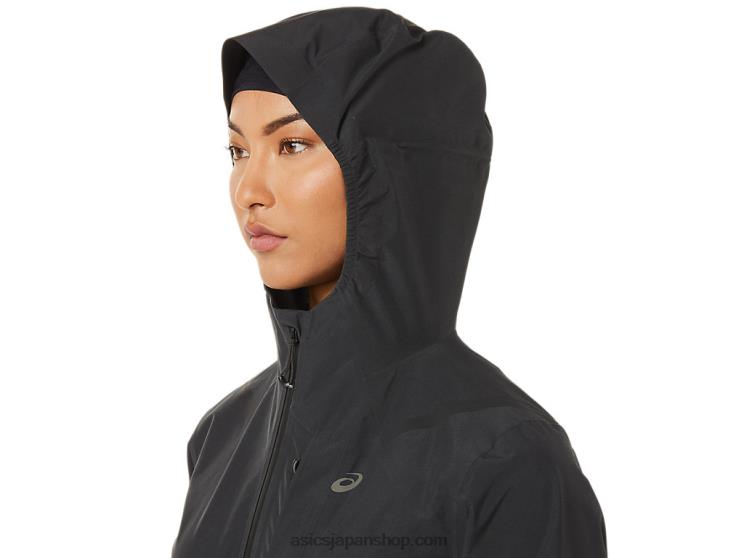 レディース アクセラレーター ウォータープルーフ 2.0 ジャケット L20V3271Asics グラファイトグレー