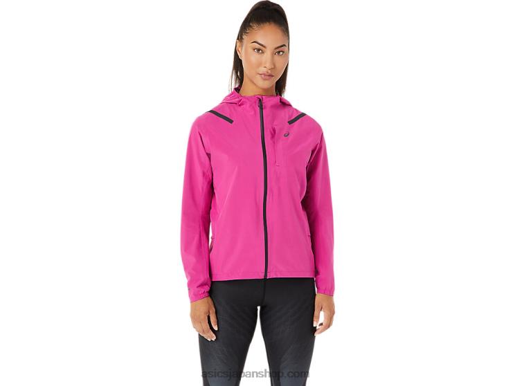 レディース アクセラレーター ウォータープルーフ 2.0 ジャケット L20V3274Asics フクシアレッド
