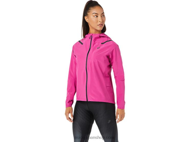 レディース アクセラレーター ウォータープルーフ 2.0 ジャケット L20V3274Asics フクシアレッド