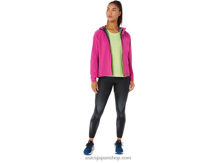レディース アクセラレーター ウォータープルーフ 2.0 ジャケット L20V3274Asics フクシアレッド