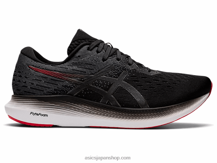 2を食べます L20V1781Asics ブラック/エレクトリックレッド