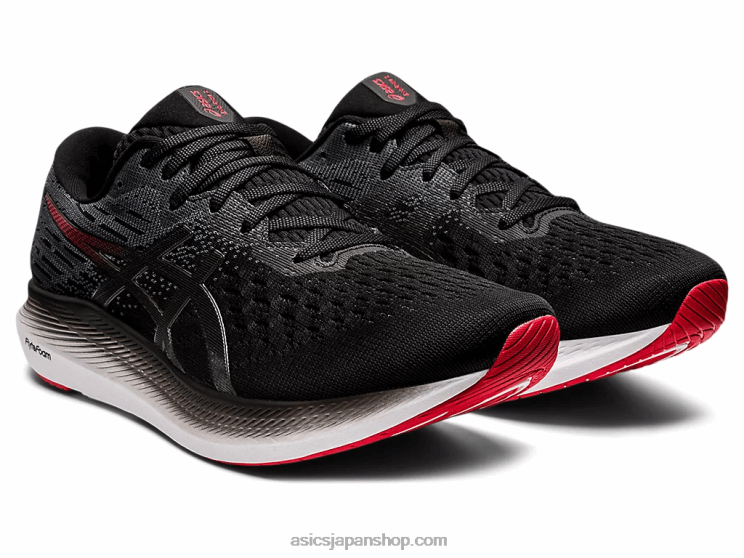 2を食べます L20V1781Asics ブラック/エレクトリックレッド