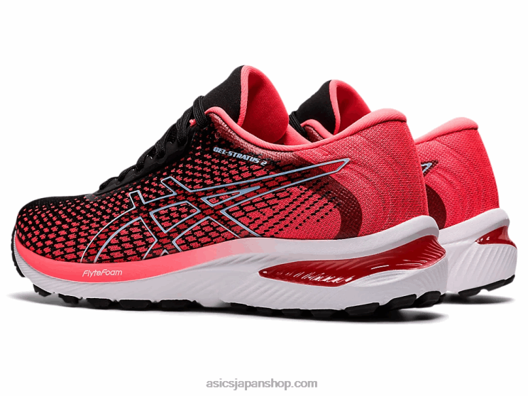 ゲル ストラタス 2 ニット L20V2663Asics ブレイジングコーラル/ブラック