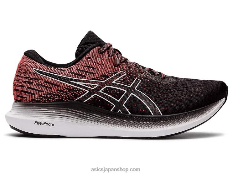 2を食べます L20V3811Asics ブラック/ブレイジングコーラル