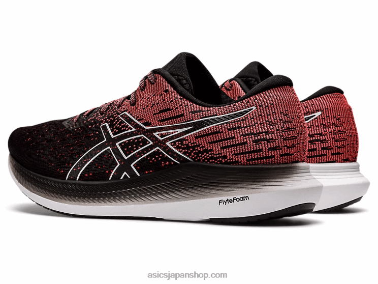 2を食べます L20V3811Asics ブラック/ブレイジングコーラル
