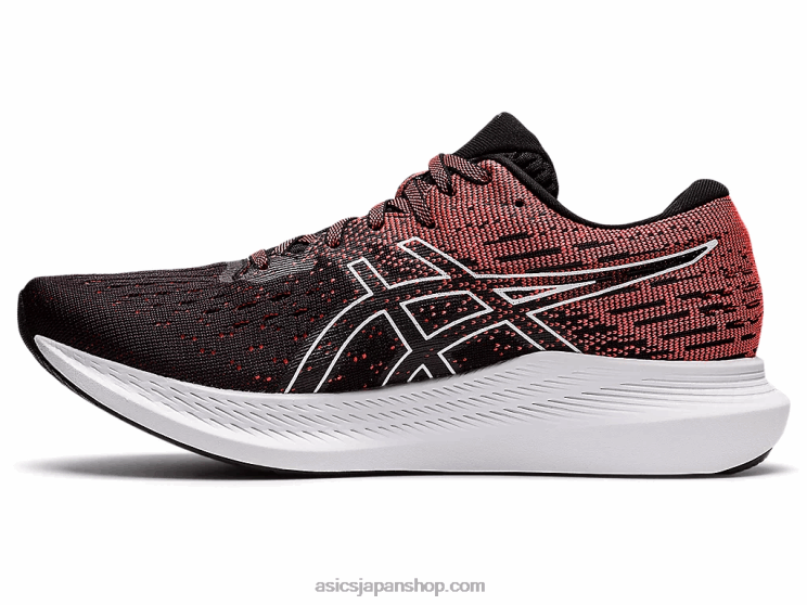 2を食べます L20V3811Asics ブラック/ブレイジングコーラル