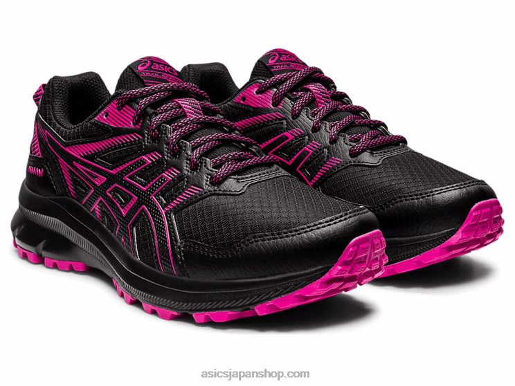 トレイルスカウト2 L20V3897Asics ブラック/フューシャレッド