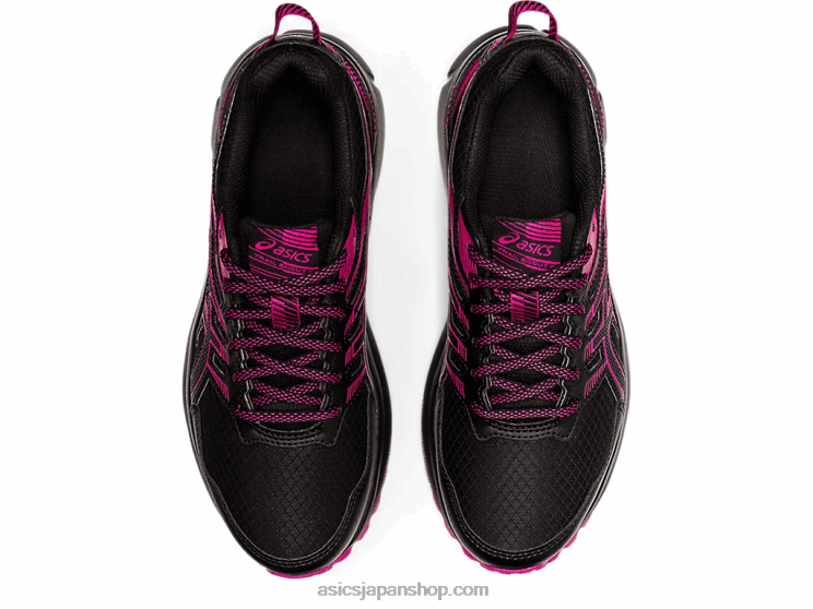 トレイルスカウト2 L20V3897Asics ブラック/フューシャレッド