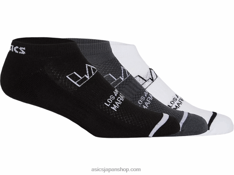 クッション ロー 3 パック ラム L20V1369Asics ブラック/ホワイト/グレー
