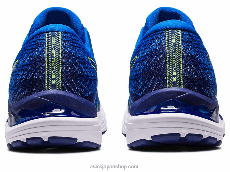 ゲル ストラタス 3 ニット L20V248Asics エレクトリックブルー/セーフティイエロー