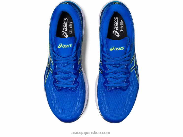 ゲル ストラタス 3 ニット L20V248Asics エレクトリックブルー/セーフティイエロー