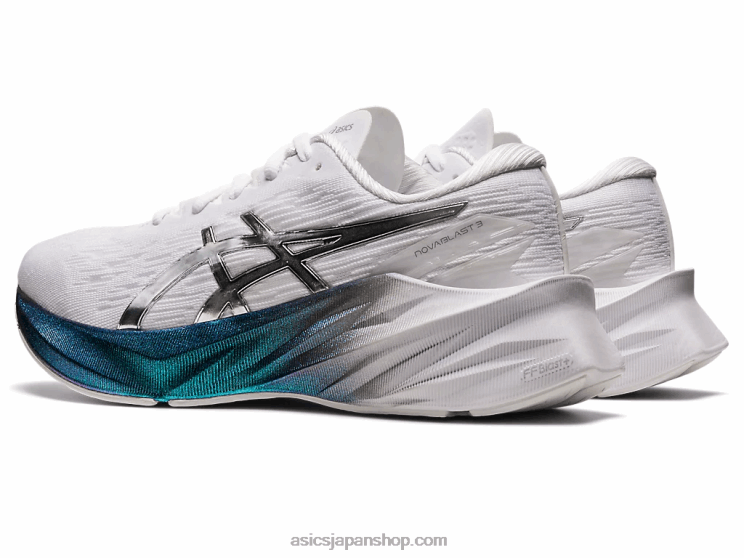 ノバブラスト 3 プラチナ L20V2897Asics ホワイト/ピュアシルバー