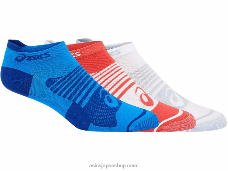ウィメンズ クイック ライト プラス 3 パック L20V3758Asics ミスト/モナコブルー