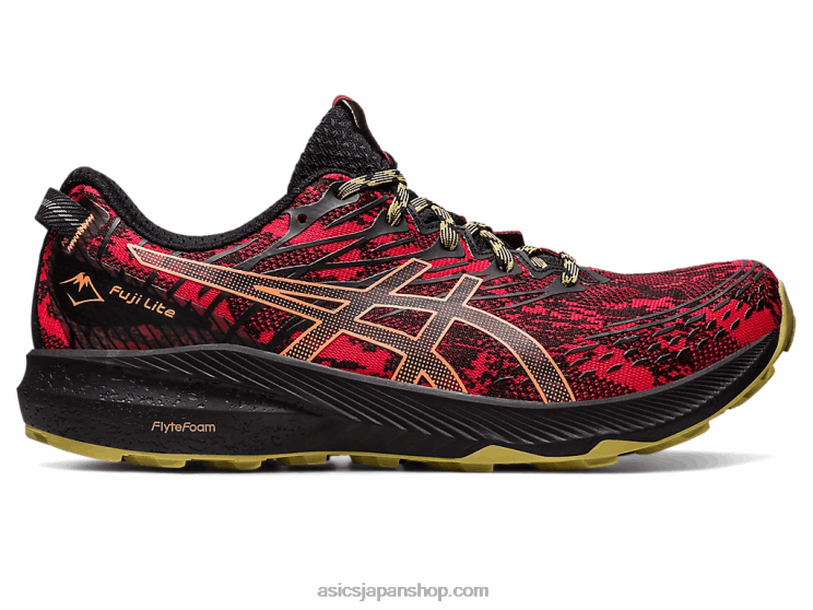 フジライト3 L20V620Asics エレクトリックレッド/ブラック