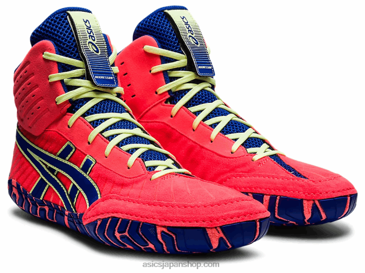 アグレッサー4 L20V1833Asics ブレイジングコーラル/ラピスラズリブルー