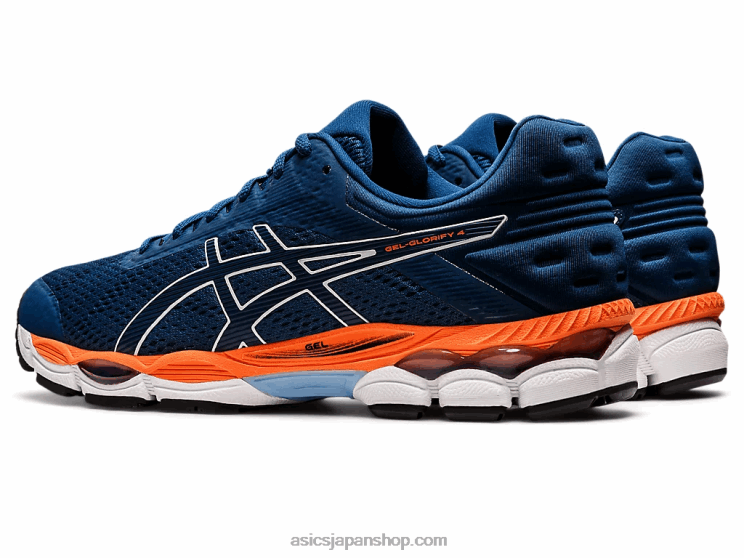ジェルグローリファイ4 L20V1863Asics マコブルー/ホワイト