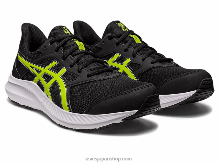 衝撃4 L20V544Asics ブラック/ライムの皮