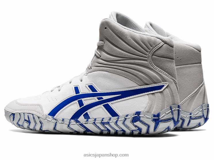 アグレッサー5 L20V1096Asics ホワイト/ラピスラズリブルー