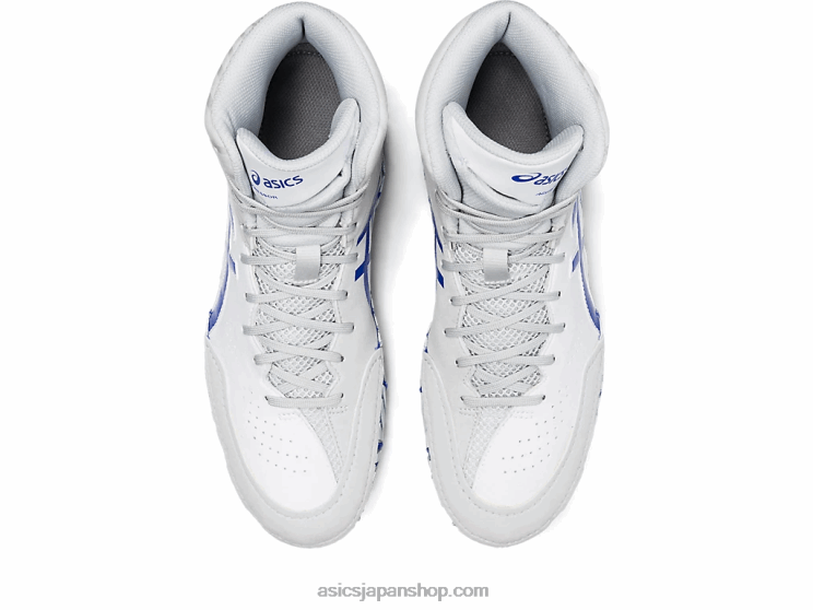 アグレッサー5 L20V1096Asics ホワイト/ラピスラズリブルー