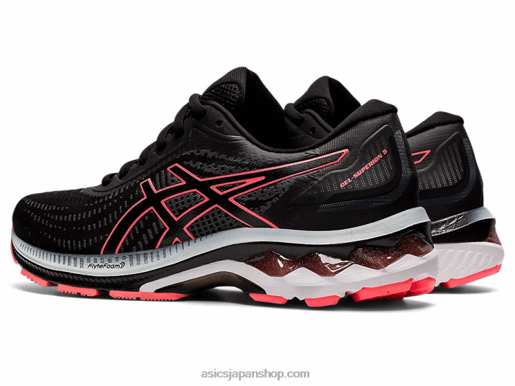 ゲルスペリオン5 L20V2606Asics ブラック/ブレイジングコーラル
