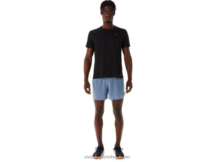メンズベンチレート 5インチショート L20V35Asics スチールブルー