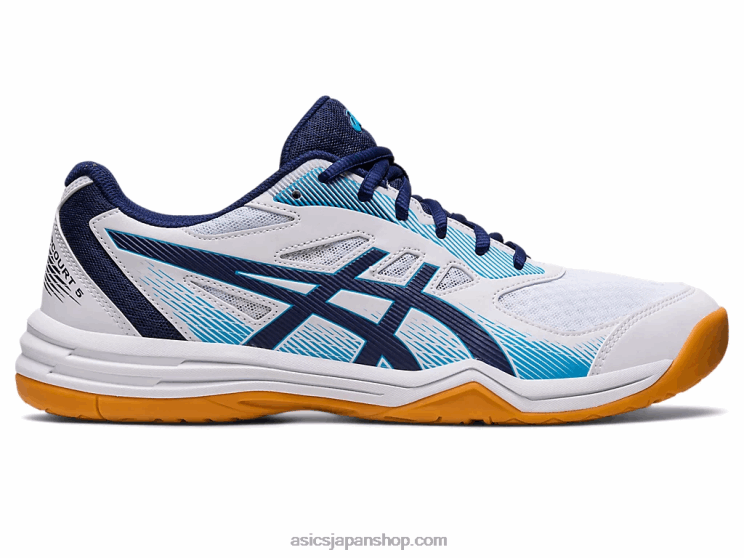 アップコート5 L20V424Asics ホワイト/インディゴブルー