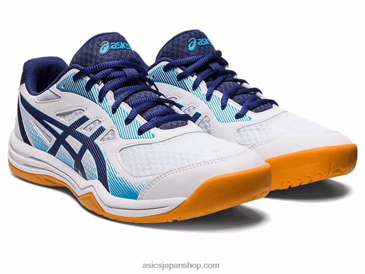 アップコート5 L20V424Asics ホワイト/インディゴブルー