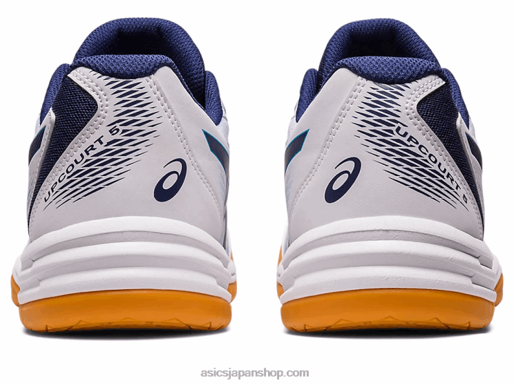 アップコート5 L20V424Asics ホワイト/インディゴブルー
