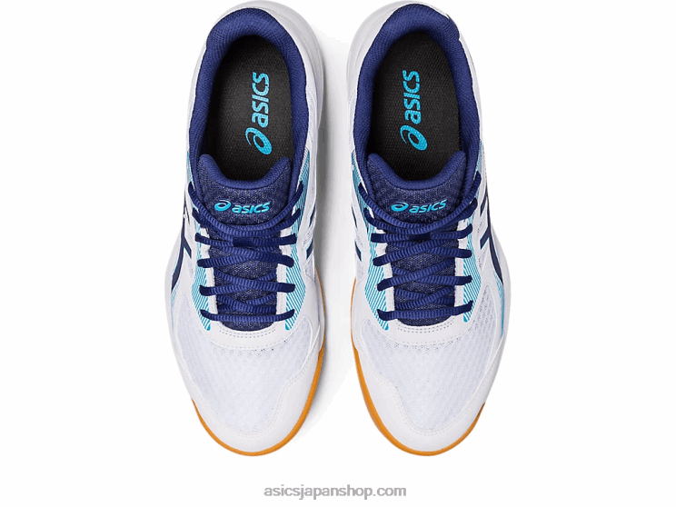アップコート5 L20V424Asics ホワイト/インディゴブルー