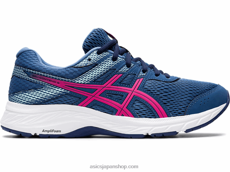 ジェルコンテント6 L20V4180Asics グランドシャーク/ピンクグロ