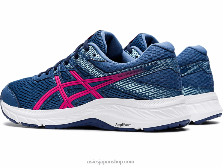 ジェルコンテント6 L20V4180Asics グランドシャーク/ピンクグロ