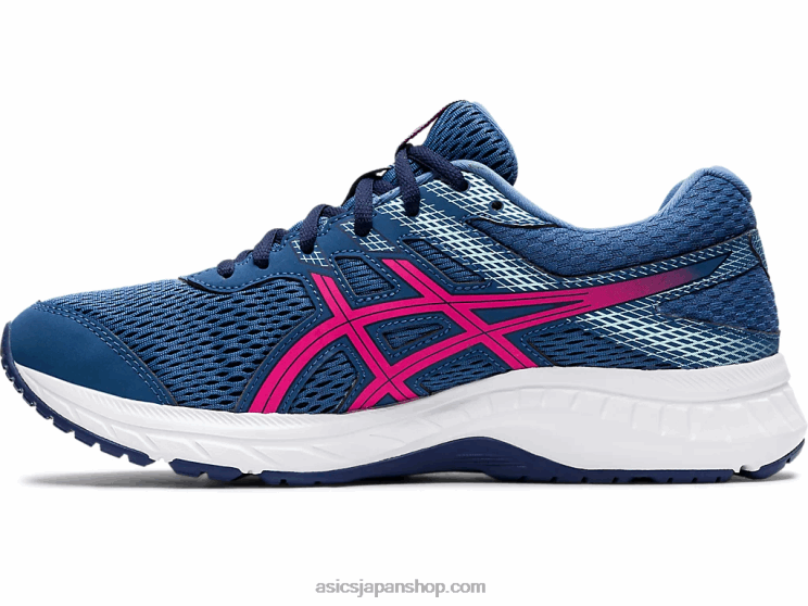ジェルコンテント6 L20V4180Asics グランドシャーク/ピンクグロ