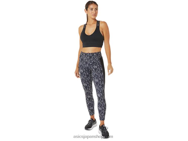 女性のケイト 7/8 タイト L20V3105Asics ジャパン ブラッシュド パフォーマンス ブラック