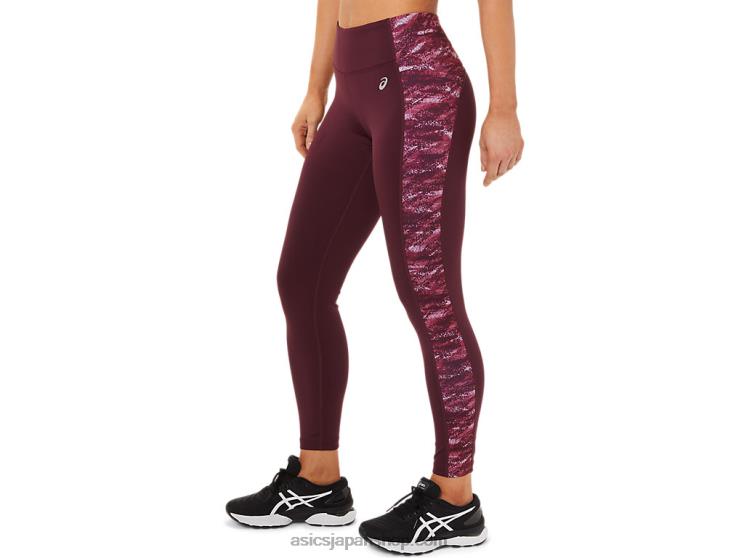 女性用 7/8 パフォーマンスタイト L20V3663Asics ディープマーズ/ミストマルチ