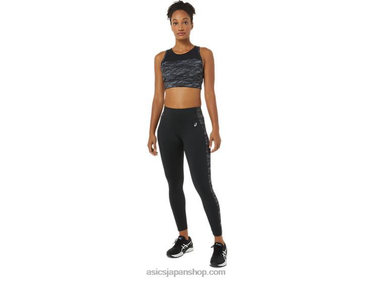 女性用 7/8 パフォーマンスタイト L20V3747Asics パフォーマンスブラック/グレーマルチ