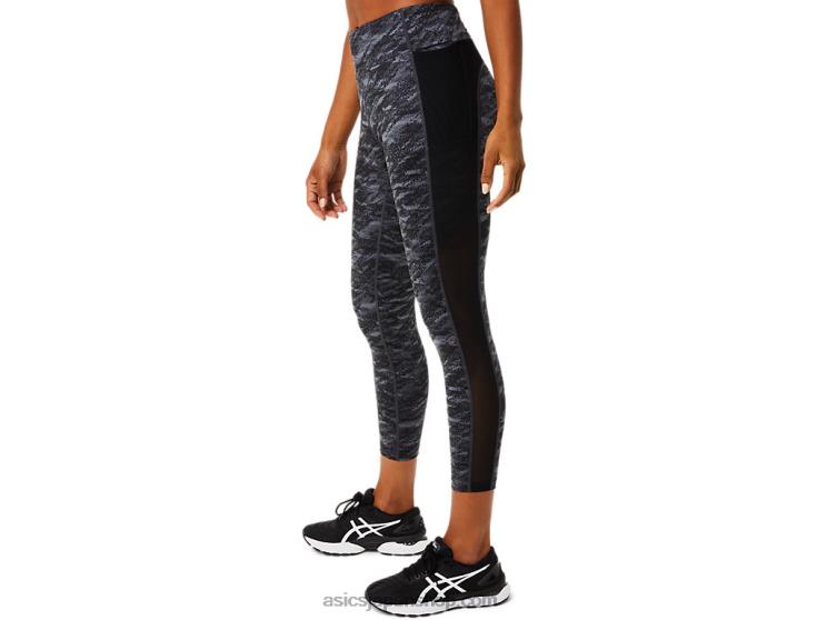 女性のケイト 7/8 タイト L20V3757Asics グレーマルチ
