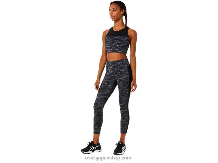 女性のケイト 7/8 タイト L20V3757Asics グレーマルチ