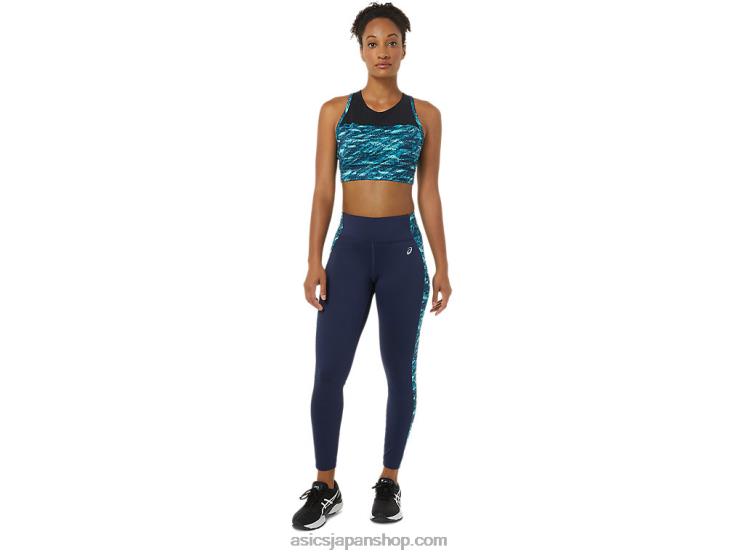女性用 7/8 パフォーマンスタイト L20V3788Asics ピーコート/フレッシュアイスマルチ