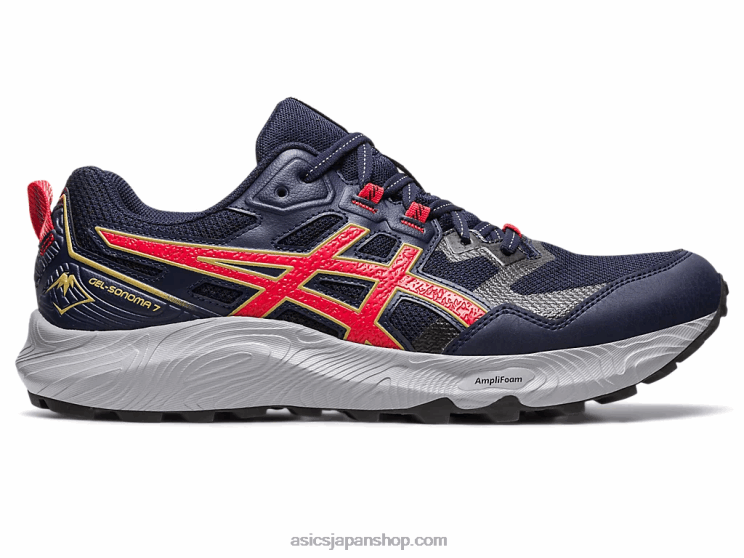 ゲルソノマ 7 L20V116Asics ミッドナイト/エレクトリックレッド