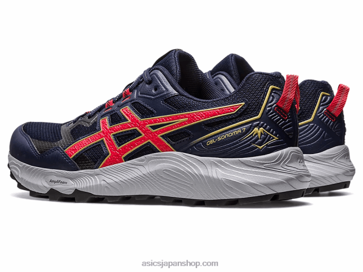 ゲルソノマ 7 L20V116Asics ミッドナイト/エレクトリックレッド
