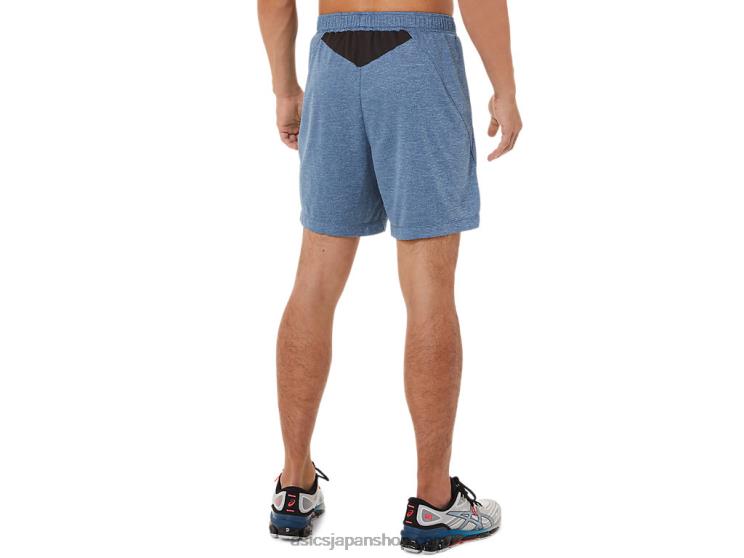 メンズ 7インチ ショートパンツ L20V1435Asics グランドシャークヘザー