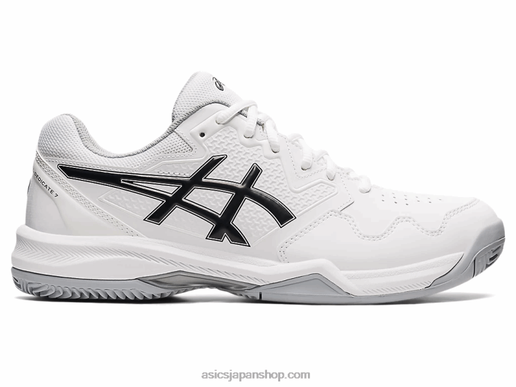 ジェルディディケート 7 クレイ L20V1583Asics 白黒