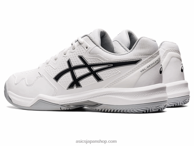 ジェルディディケート 7 クレイ L20V1583Asics 白黒